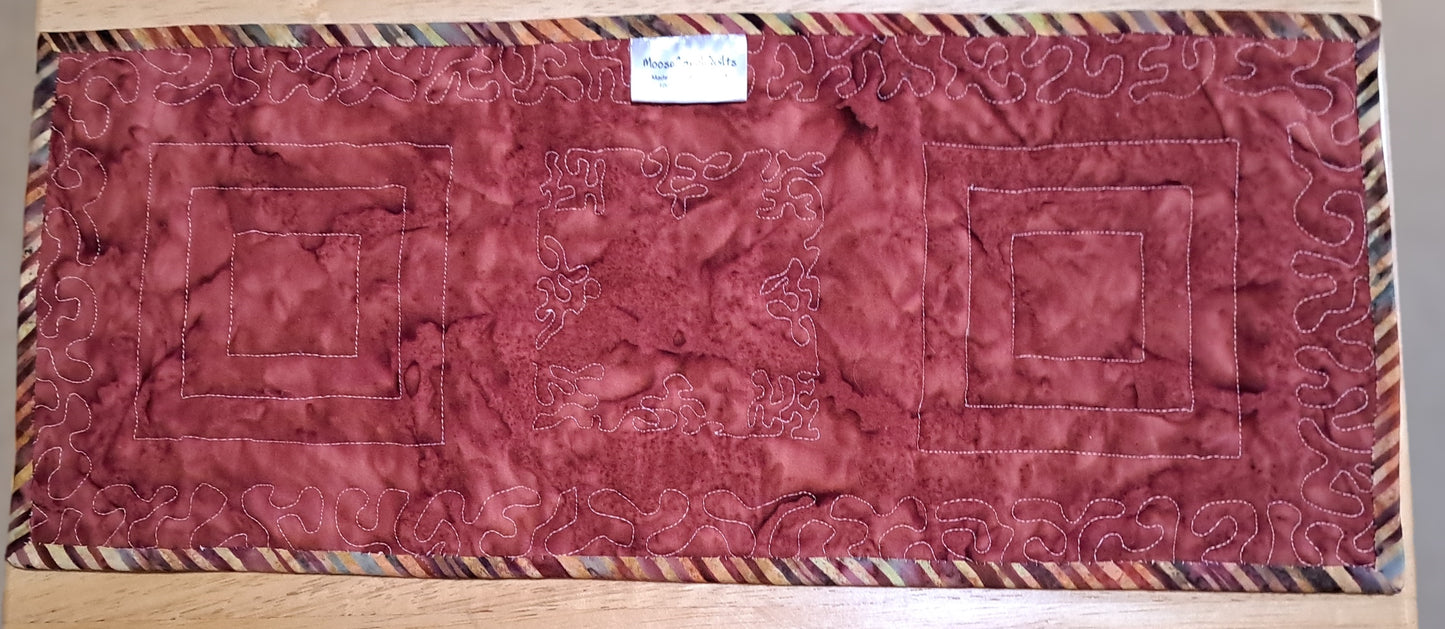 Quilted Table Topper/Trivet 19" x 7.75" Heat Resistant