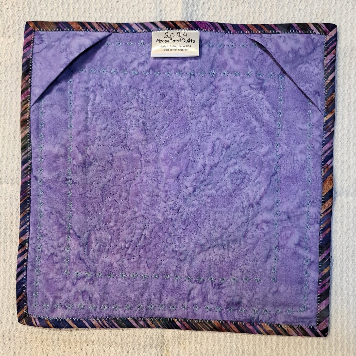 Fairies in Flowers Purple Mini Quilt (blonde)